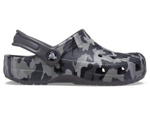 Crocs – CLASSIC CAMO CLOG K – BLACK/GREY