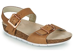 Σανδάλια Clarks RIVER SAND K ΣΤΕΛΕΧΟΣ: Δέρμα & ΕΠΕΝΔΥΣΗ: Δέρμα & ΕΣ. ΣΟΛΑ: καστόρι & ΕΞ. ΣΟΛΑ: Καουτσούκ