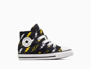 Converse – CHUCK TAYLOR ALL STAR ELECTRIC BOLT EASY-ON – 001-BLACK/GOLDEN WREN/GHOST TOWN