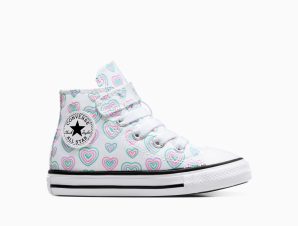 Converse – CHUCK TAYLOR ALL STAR HEARTS EASY-ON – 102-WHITE/OOPS PINK/WHITE