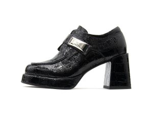 Μοκασσίνια Noa Harmon MANHATTAN PATENT HIGH HEEL MOCCASINS WOMEN